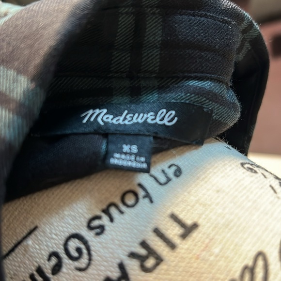 Madewell XS shirt high low - Picture 6 of 6